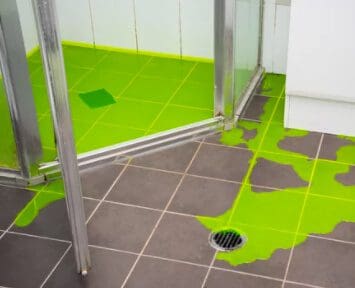 איתור נזילת מים במקלחת