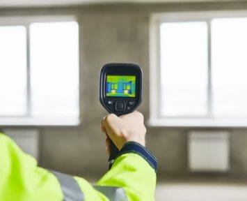 איתור נזילות במצלמה טרמית ע"י אינסטלטור מקצועי