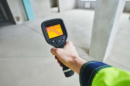 איתור תרמי - נזילה במקלחת איתור נזילות