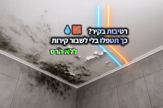 רטיבות בקיר כך תטפלו בלי לשבור קירות - ללא הרס