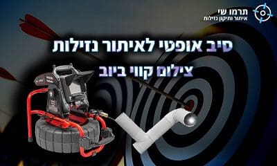 סיב גמיש אופטי לאיתור נזילות וצילום קווי ביוב תרמו-שי
